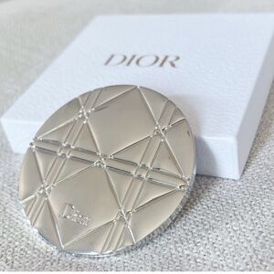 Dior silver pocket mirror NWOT